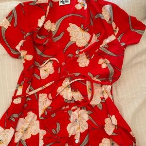 Show me your mumu button up dress size Xs